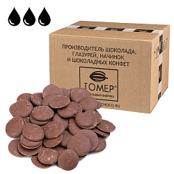 Шоколад молочный 35%, Томер, коробка 11 кг