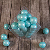 Сахарные шарики Голубые перламутровые 12 мм New, 50 гр фото 1