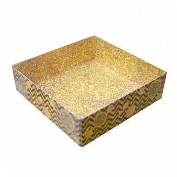 Коробка для сладостей "Сладость золота" 12*12*3,5 см