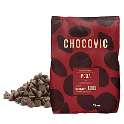 Капли термостабильные молочные Chocovic Rosa (CHM-DR1852CHVC-25B), 5 кг