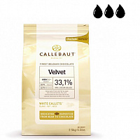 Шоколад Callebaut Velvet (Вельвет) Белый 32% 2,5 кг (W3-RT-U71)
