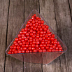 Сахарные шарики красные перламутровые 4 мм New, 50 гр фото 1