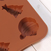 Форма силиконовая для шоколада "Новогодняя" 21*11, 8 ячеек фото 3