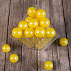 Сахарные шарики Желтые перламутровые 12 мм New, 50 гр фото 1