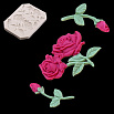 Силиконовый молд "Розы с листьями" 11,5*9 см фото 1
