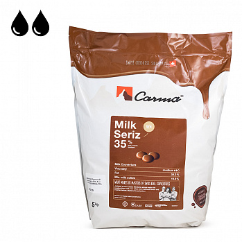 Шоколад Молочный Carma Seriz 35%, 5 кг (CHM-N025SERIE6-Z72)