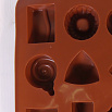 Форма силиконовая для шоколада "Печенье и конфеты" 20*10 см, 15 ячеек фото 2
