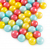 Сахарные шарики желтые/красные/голубые 10 мм, 50 гр фото 1