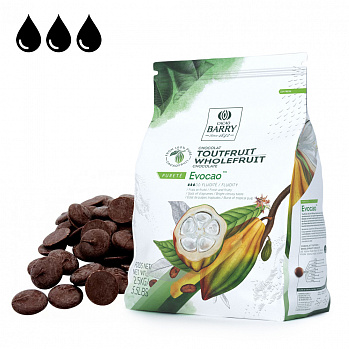 Шоколад Cacao Barry Evocao (Эвокао) горький 72% 2,5 кг (CWD-Q1EVOC-U75)