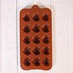 Форма силиконовая для шоколада "Влюбленные сердца" 20*10 см, 15 ячеек фото 3
