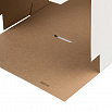 Коробка для торта белая 26*26*20 см, с ручками (окна) фото 3