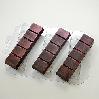 Форма для шоколада "Батончик простой", пластик
