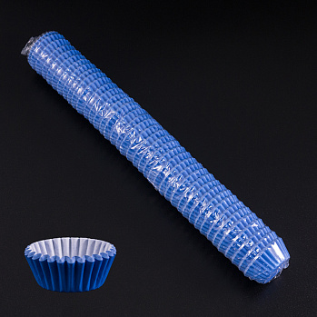 Капсулы бумажные для конфет Синие 30*23 мм, 1000 шт