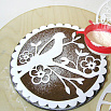 Трафарет для торта "Венок снежинки", 24 см фото 2