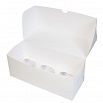 Коробка для капкейков 3 ячейки, Белая фото 1