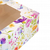 Коробка под зефир "Цветочное поле" с окном 25*15*7 см фото 3