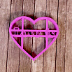 Вырубка для пряника с оттиском "Сердце LOVE IS", пластик, 10*11 см фото 3