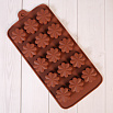 Форма силиконовая для шоколада "Клевер на счастье" 20,5*10,5 см, 15 ячеек фото 1