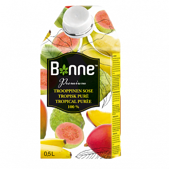Фруктовое пюре Bonne (Бонне) Тропические фрукты, 500 гр