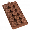 Форма силиконовая для шоколада "Вихрь" 20*10 см, 15 ячеек фото 1