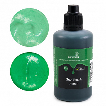Краситель пищевой гелевый водорастворимый Caramella 224 Зеленый лист 100 гр