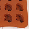Форма силиконовая для шоколада "Два сердца" 20*10 см, 15 ячеек фото 4