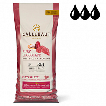 Шоколад Callebaut RUBY Chocolate / Рубиновый 47.3%, мешок (10 кг) (CHR-R35RB1-554)