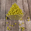 Сахарные шарики золотые 6 мм, 1 кг (пакет) фото 2