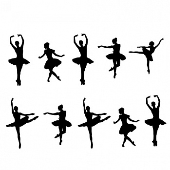 Балеринки №1, картинки на вафельной бумаге