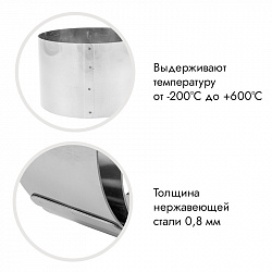 Форма для выпечки, кольцо d=18 см h=10 см