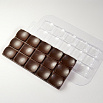 Форма для шоколада "Плитка Параболы", пластик фото 1
