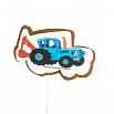 Топпер пряничный Синий трактор, 6*10 см фото 1