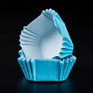 Капсулы для конфет голубые квадрат. 35*35 мм, h 20 мм, 1000 шт. фото 2