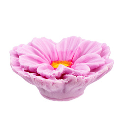 Фигурка из глазури Космея махровая фиолетовая 3D, 20 г
