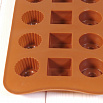 Форма силиконовая для шоколада "Конфетный набор" 20*10 см, 15 ячеек фото 3
