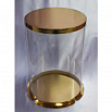 Коробка для торта "Цилиндр" Кристалл, Золотое дно 35 см, высота 42 см фото 1