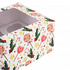 Коробка для 6 капкейков "Рождественский леденец", с окном фото 3