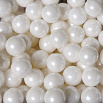 Сахарные шарики Белые перламутровые 10 мм New, 50 гр фото 2
