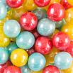 Сахарные шарики желтые/красные/голубые 10 мм, 50 гр фото 2