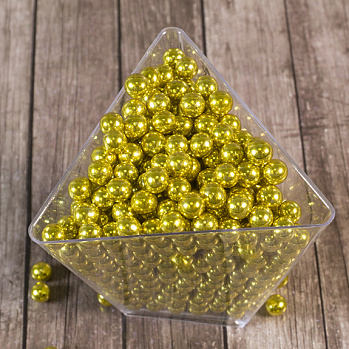 Сахарные шарики золотые 6 мм, 50 гр