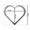 Форма металлическая Сердце для выпечки 21*19 см h=5 см фото 3