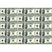 Доллары малые, картинка на вафельной бумаге 20*30 см фото 1