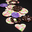 Переводной лист для шоколада Сердца красно-розовые, 21*30 см фото 3