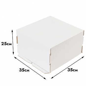 Коробка для торта 35*35*25 см, без окна (самолет)