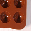 Форма силиконовая для шоколада "Двойная сфера" 20*10 см, 15 ячеек фото 2
