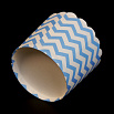 Бумажные стаканчики для кексов голубые полоски 60*56 мм, 10 шт фото 4