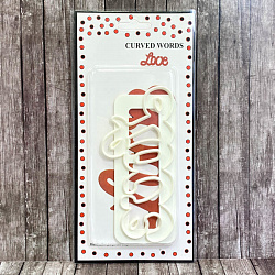 Вырубка с оттиском "Love", пластик