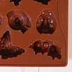 Форма силиконовая для шоколада "Насекомые" 18*16,5, 16 ячеек фото 3