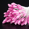 Тычинки на нитке Розовые с блеском, 50 шт фото 2