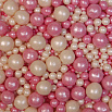 Посыпка микс из рисового драже в глазури "Белый/розовый жемчуг", 50 гр фото 2
